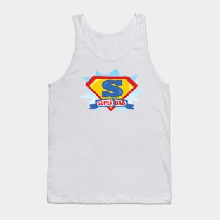 Father's Day, Dad, Super Dad, Best Dad, Superhero Tank Top